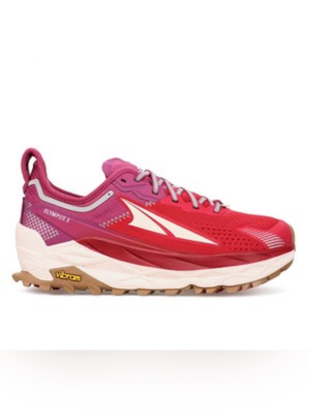 Altra olympus 5 Women's Pink and Red Trail Running Shoe